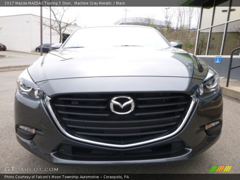 Machine Gray Metallic / Black 2017 Mazda MAZDA3 Touring 5 Door