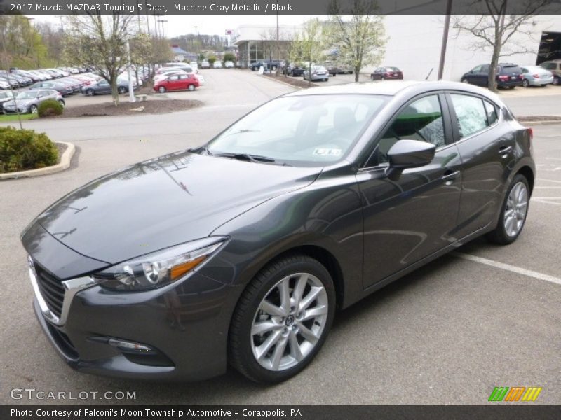 Machine Gray Metallic / Black 2017 Mazda MAZDA3 Touring 5 Door