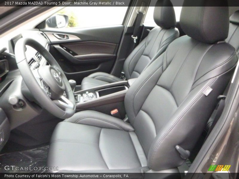 Machine Gray Metallic / Black 2017 Mazda MAZDA3 Touring 5 Door