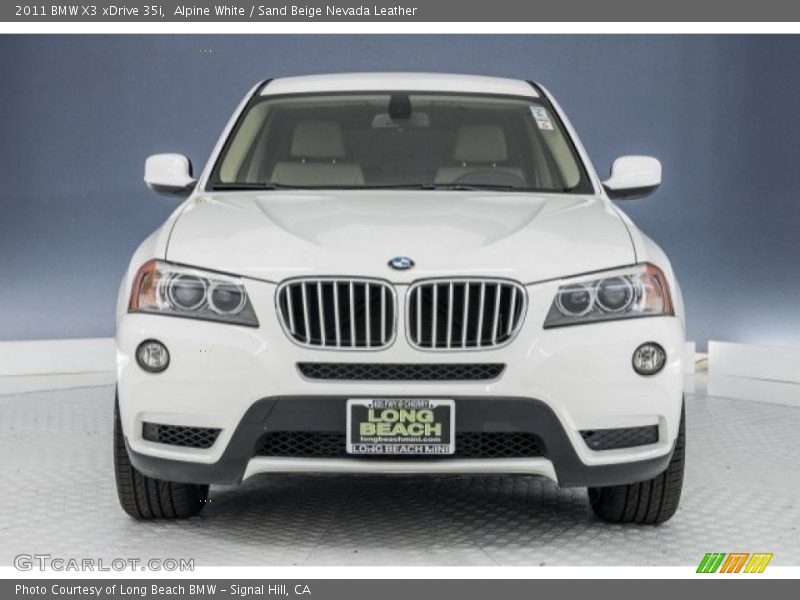 Alpine White / Sand Beige Nevada Leather 2011 BMW X3 xDrive 35i