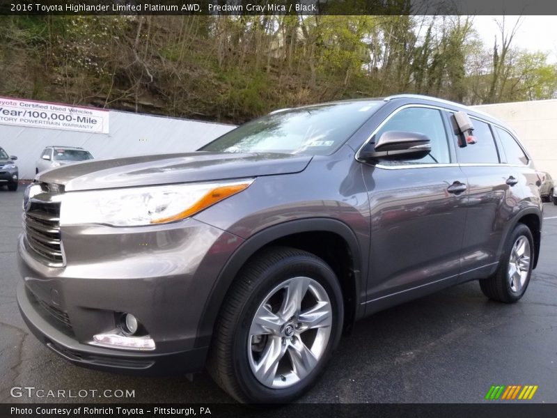 Predawn Gray Mica / Black 2016 Toyota Highlander Limited Platinum AWD