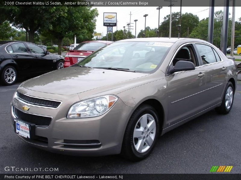 Amber Bronze Metallic / Cocoa/Cashmere Beige 2008 Chevrolet Malibu LS Sedan