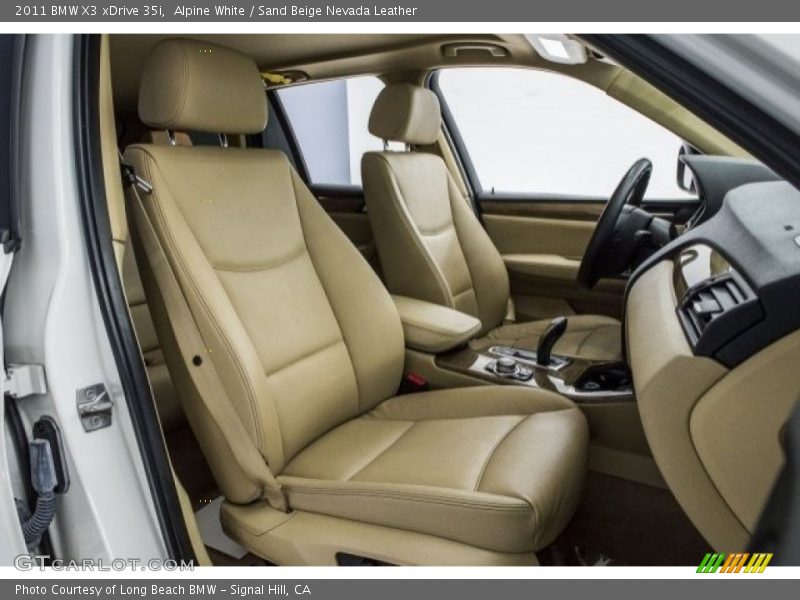 Alpine White / Sand Beige Nevada Leather 2011 BMW X3 xDrive 35i