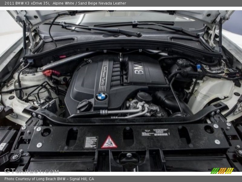 Alpine White / Sand Beige Nevada Leather 2011 BMW X3 xDrive 35i