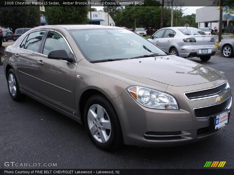 Amber Bronze Metallic / Cocoa/Cashmere Beige 2008 Chevrolet Malibu LS Sedan