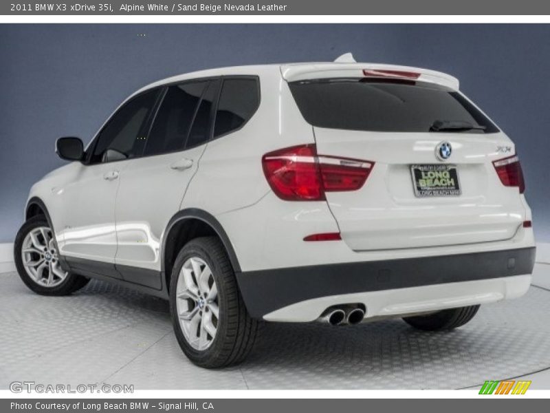 Alpine White / Sand Beige Nevada Leather 2011 BMW X3 xDrive 35i