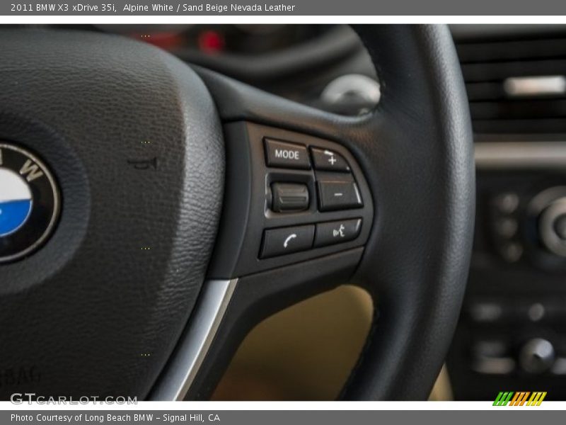 Alpine White / Sand Beige Nevada Leather 2011 BMW X3 xDrive 35i