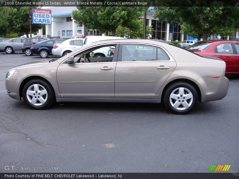 Amber Bronze Metallic / Cocoa/Cashmere Beige 2008 Chevrolet Malibu LS Sedan