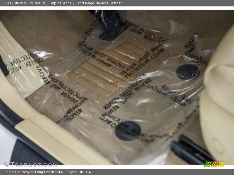 Alpine White / Sand Beige Nevada Leather 2011 BMW X3 xDrive 35i