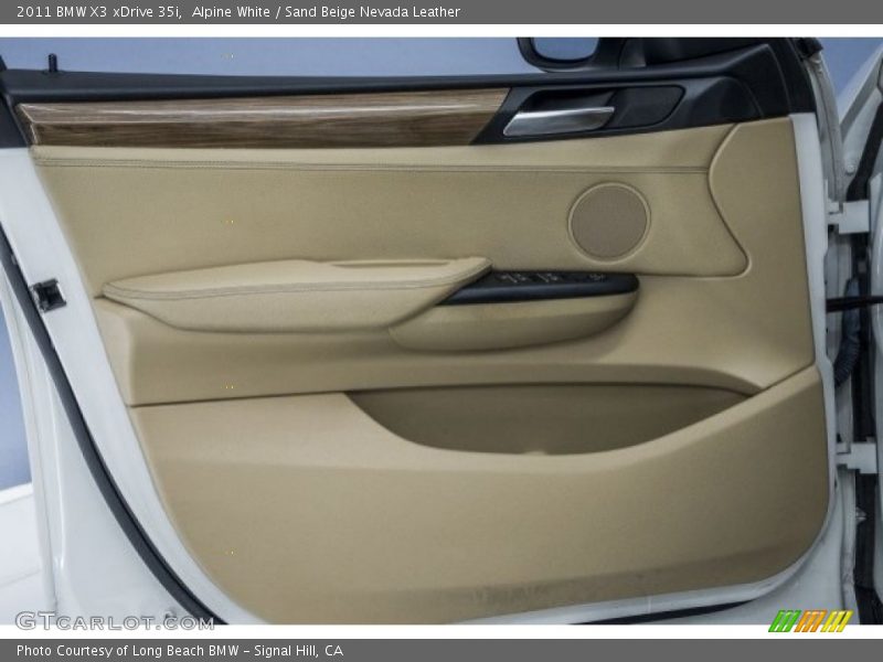 Alpine White / Sand Beige Nevada Leather 2011 BMW X3 xDrive 35i