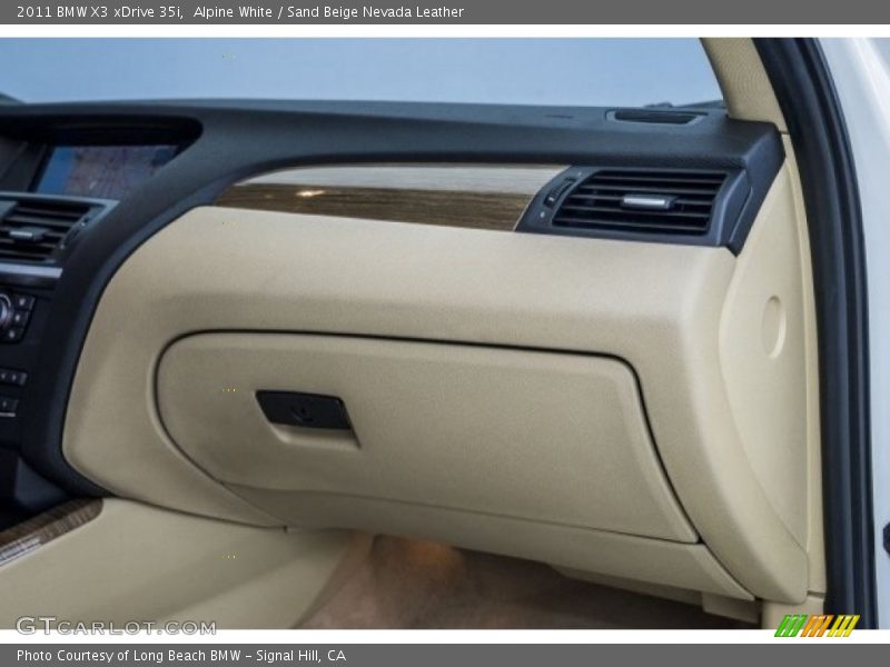 Alpine White / Sand Beige Nevada Leather 2011 BMW X3 xDrive 35i