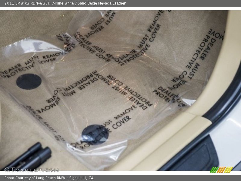 Alpine White / Sand Beige Nevada Leather 2011 BMW X3 xDrive 35i