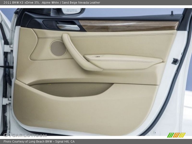 Alpine White / Sand Beige Nevada Leather 2011 BMW X3 xDrive 35i