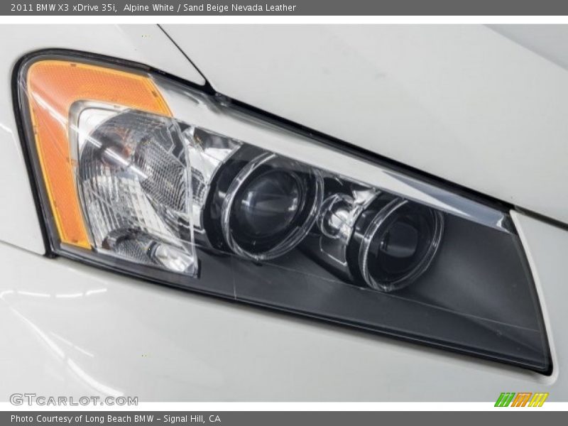 Alpine White / Sand Beige Nevada Leather 2011 BMW X3 xDrive 35i
