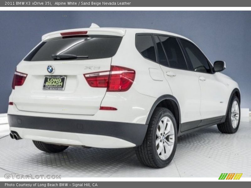 Alpine White / Sand Beige Nevada Leather 2011 BMW X3 xDrive 35i