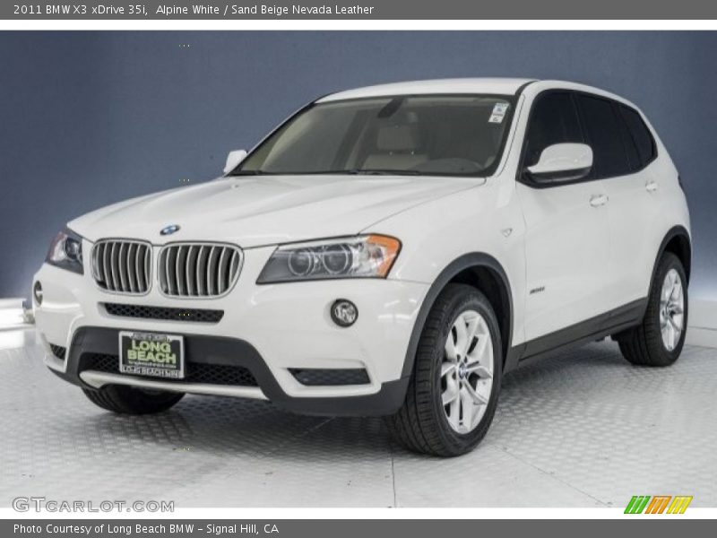 Alpine White / Sand Beige Nevada Leather 2011 BMW X3 xDrive 35i