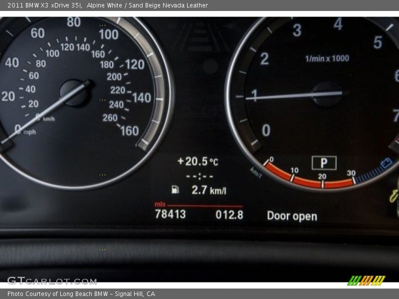 Alpine White / Sand Beige Nevada Leather 2011 BMW X3 xDrive 35i