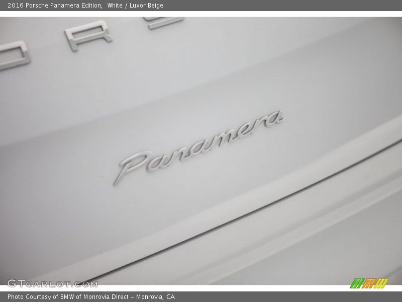 White / Luxor Beige 2016 Porsche Panamera Edition