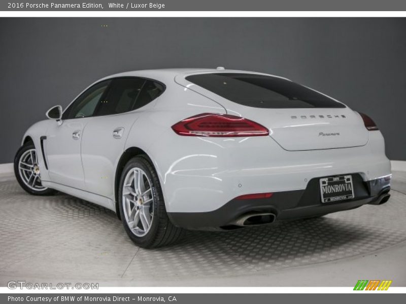 White / Luxor Beige 2016 Porsche Panamera Edition