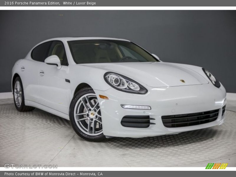 White / Luxor Beige 2016 Porsche Panamera Edition