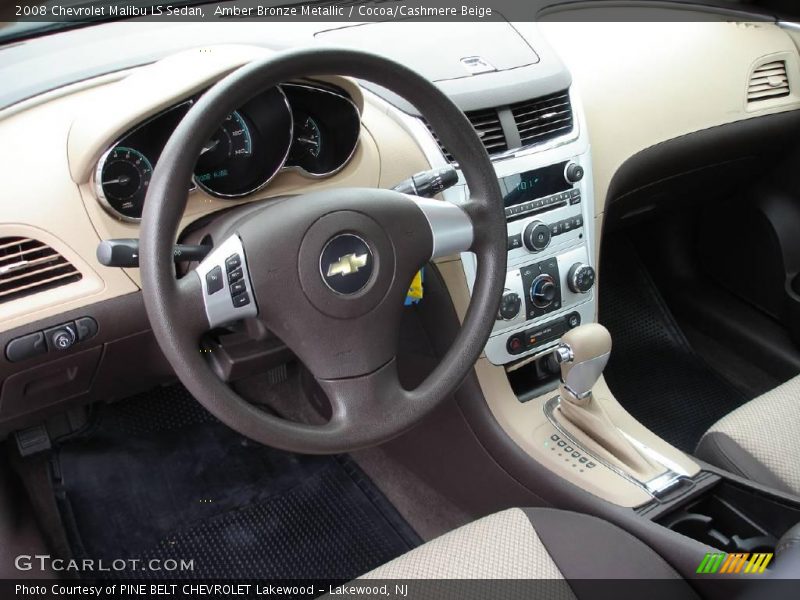 Amber Bronze Metallic / Cocoa/Cashmere Beige 2008 Chevrolet Malibu LS Sedan