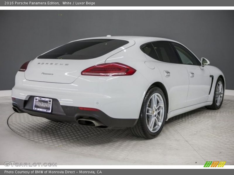 White / Luxor Beige 2016 Porsche Panamera Edition