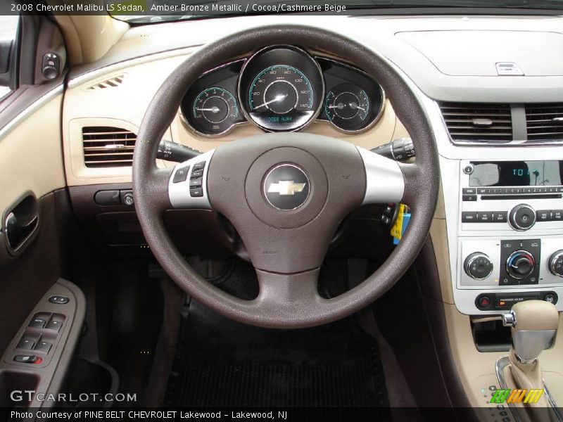 Amber Bronze Metallic / Cocoa/Cashmere Beige 2008 Chevrolet Malibu LS Sedan