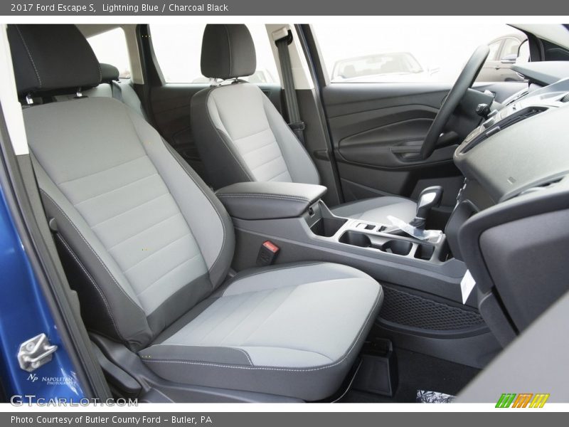 Lightning Blue / Charcoal Black 2017 Ford Escape S