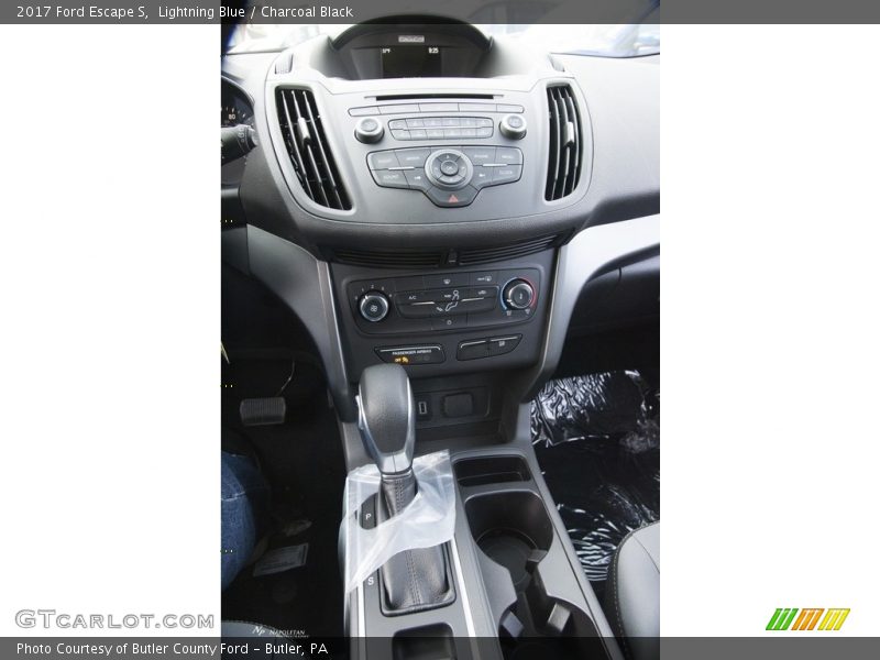 Lightning Blue / Charcoal Black 2017 Ford Escape S