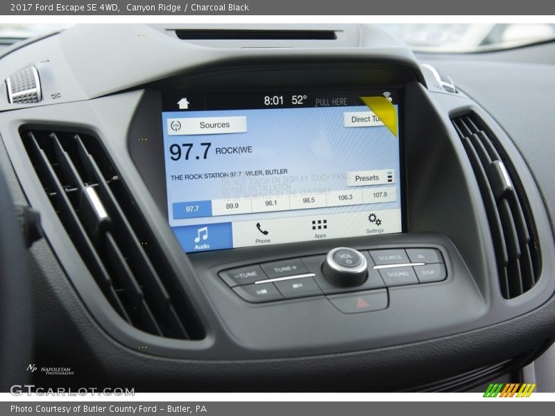 Canyon Ridge / Charcoal Black 2017 Ford Escape SE 4WD