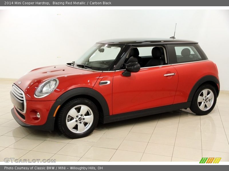 Blazing Red Metallic / Carbon Black 2014 Mini Cooper Hardtop