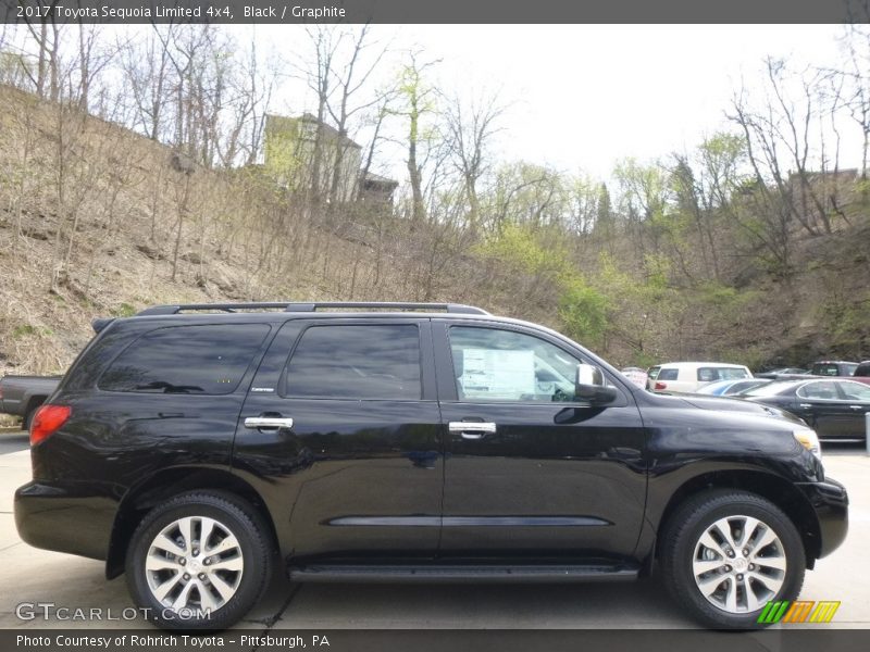 Black / Graphite 2017 Toyota Sequoia Limited 4x4