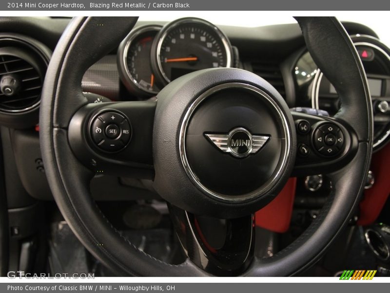 Blazing Red Metallic / Carbon Black 2014 Mini Cooper Hardtop