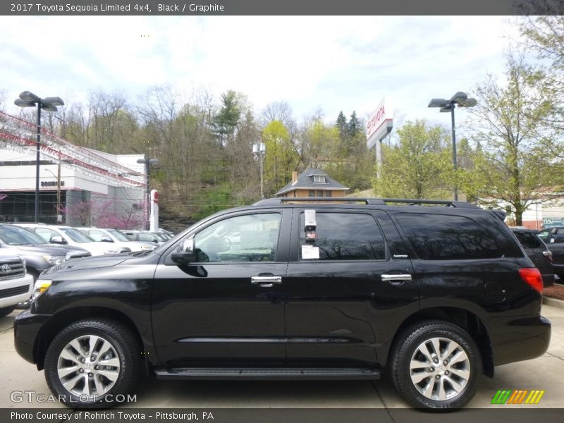 Black / Graphite 2017 Toyota Sequoia Limited 4x4