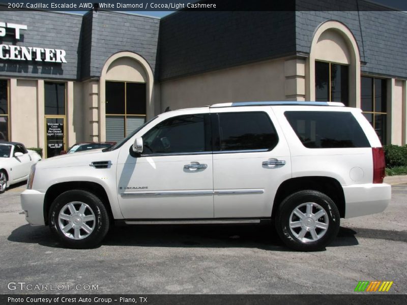 White Diamond / Cocoa/Light Cashmere 2007 Cadillac Escalade AWD