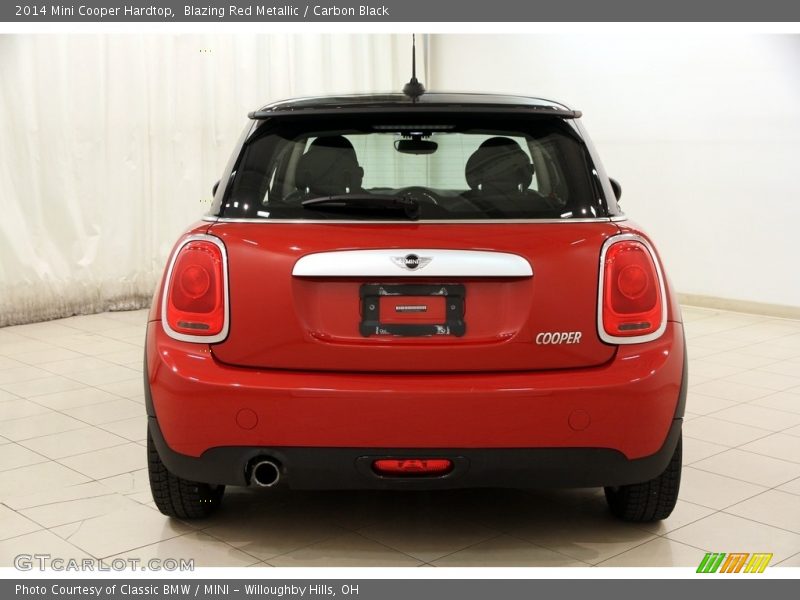 Blazing Red Metallic / Carbon Black 2014 Mini Cooper Hardtop