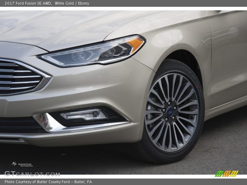 White Gold / Ebony 2017 Ford Fusion SE AWD