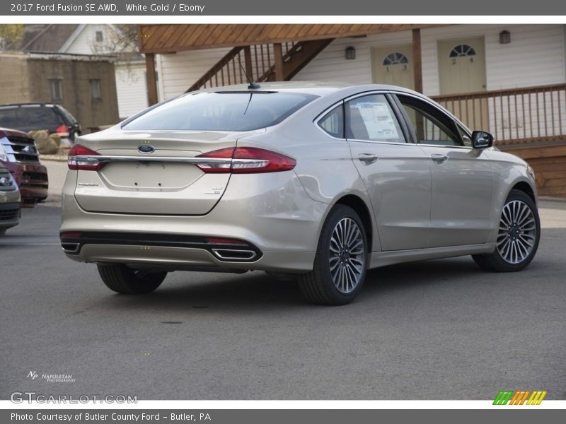 White Gold / Ebony 2017 Ford Fusion SE AWD