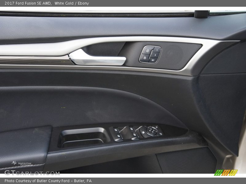 White Gold / Ebony 2017 Ford Fusion SE AWD