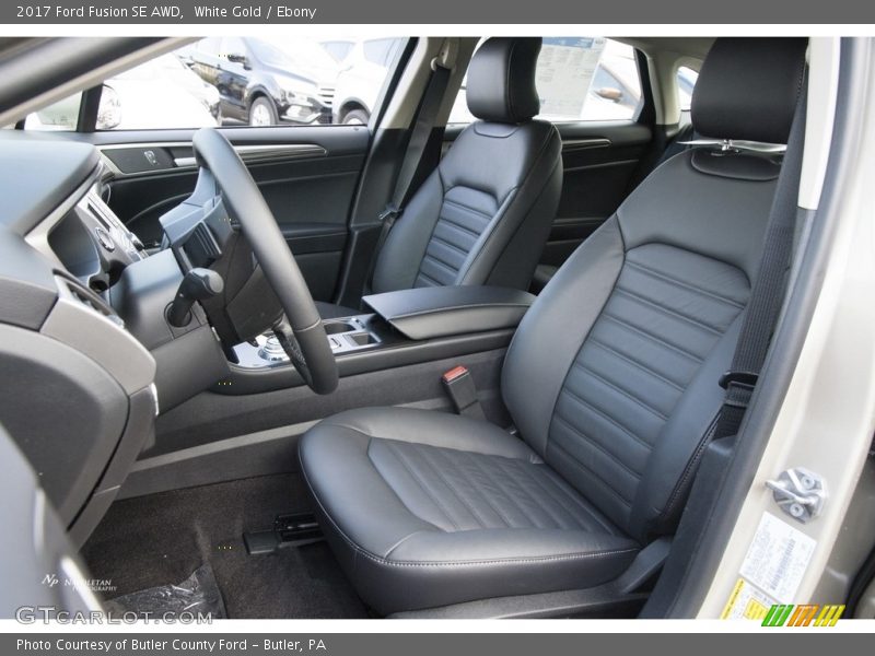 White Gold / Ebony 2017 Ford Fusion SE AWD