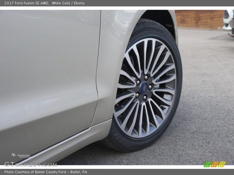 White Gold / Ebony 2017 Ford Fusion SE AWD