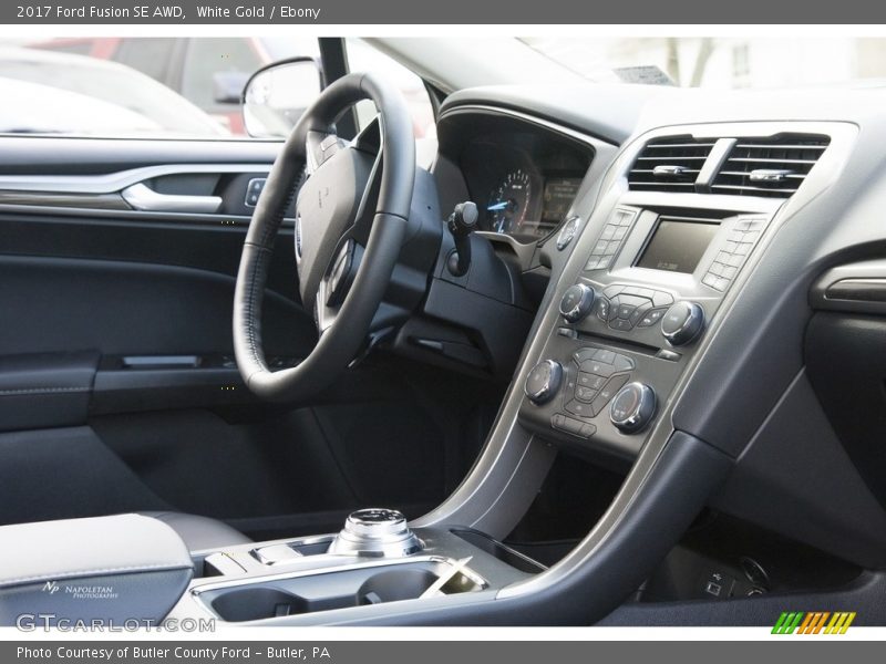 White Gold / Ebony 2017 Ford Fusion SE AWD