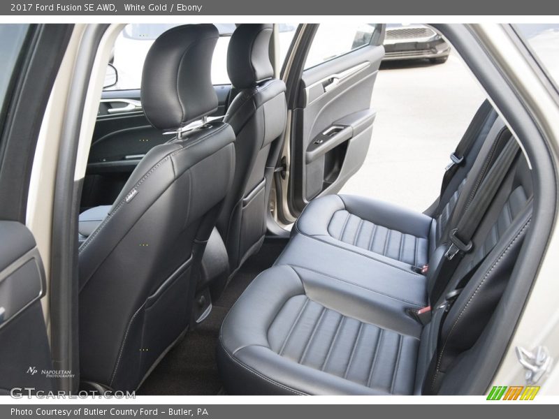 White Gold / Ebony 2017 Ford Fusion SE AWD