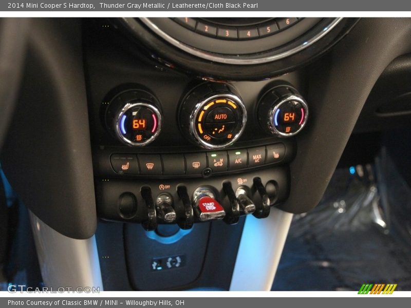 Thunder Gray Metallic / Leatherette/Cloth Black Pearl 2014 Mini Cooper S Hardtop