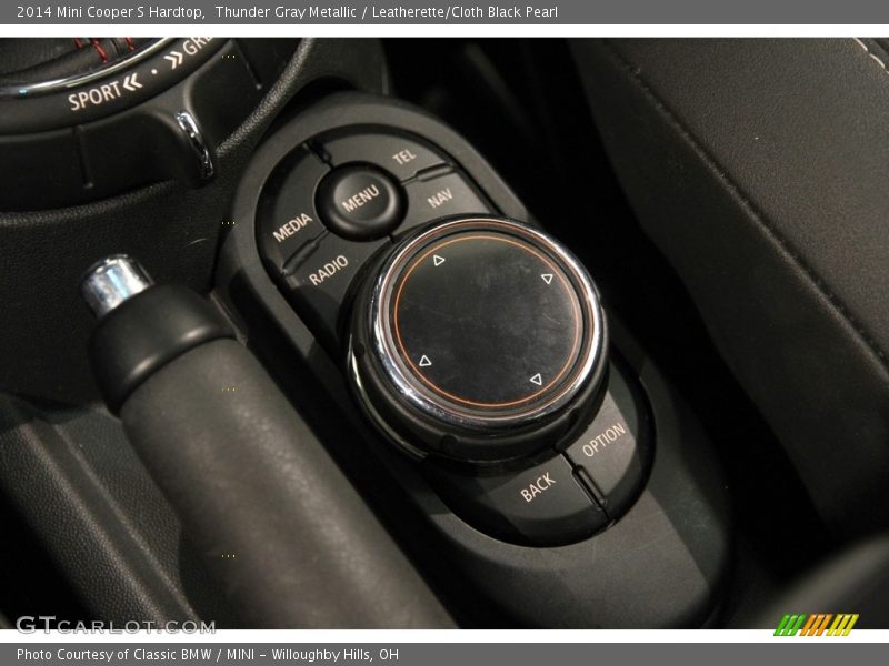 Thunder Gray Metallic / Leatherette/Cloth Black Pearl 2014 Mini Cooper S Hardtop