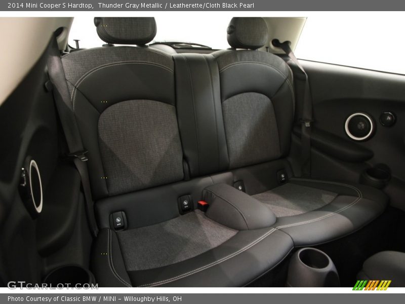 Thunder Gray Metallic / Leatherette/Cloth Black Pearl 2014 Mini Cooper S Hardtop