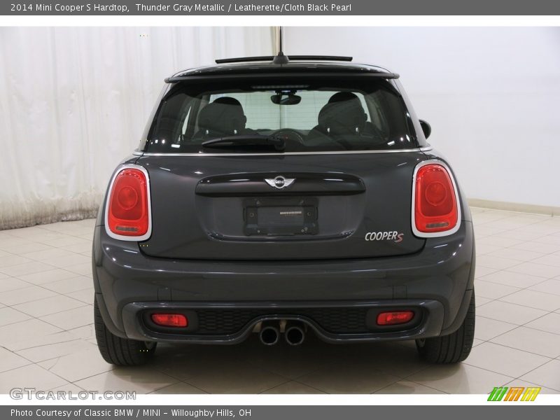 Thunder Gray Metallic / Leatherette/Cloth Black Pearl 2014 Mini Cooper S Hardtop