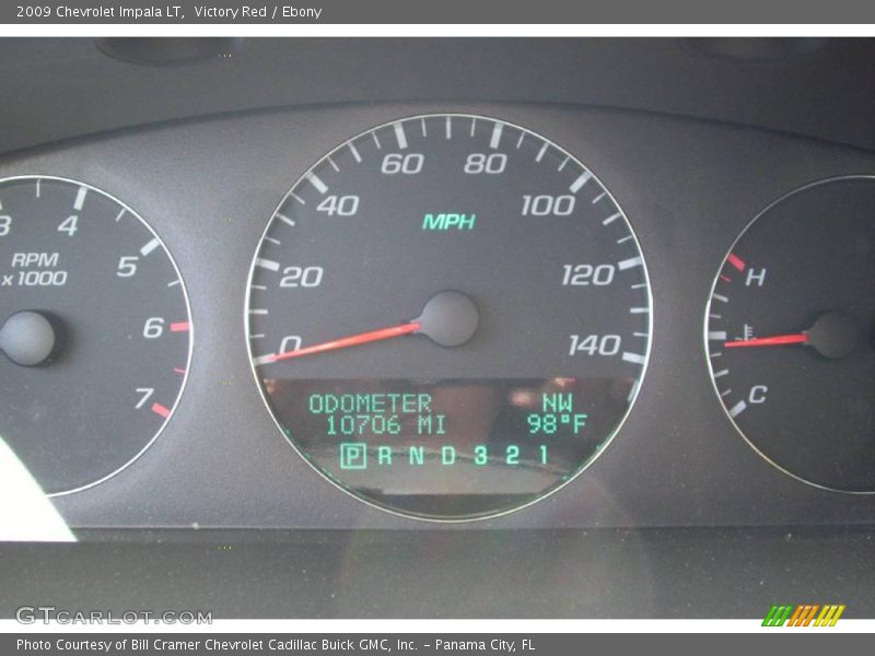 Victory Red / Ebony 2009 Chevrolet Impala LT