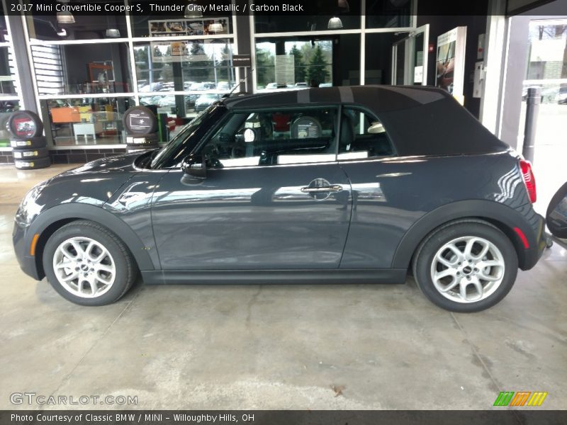 Thunder Gray Metallic / Carbon Black 2017 Mini Convertible Cooper S