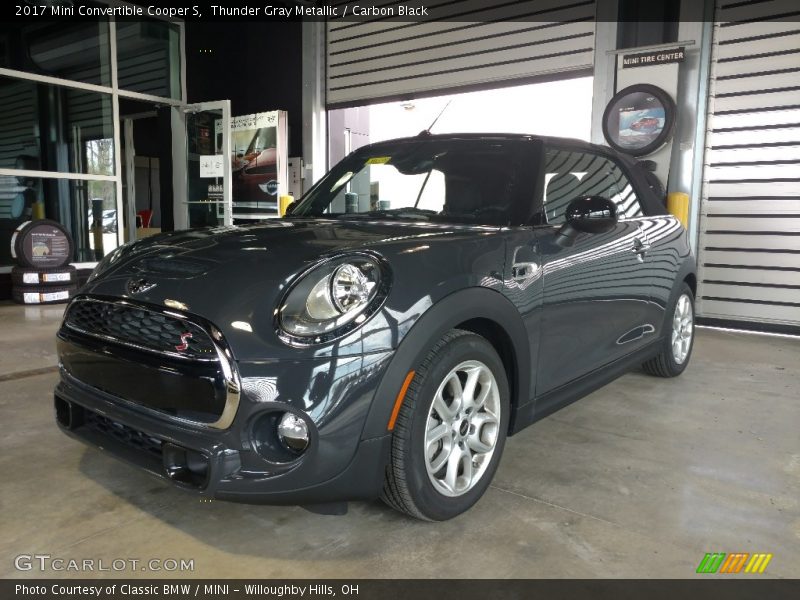 Thunder Gray Metallic / Carbon Black 2017 Mini Convertible Cooper S